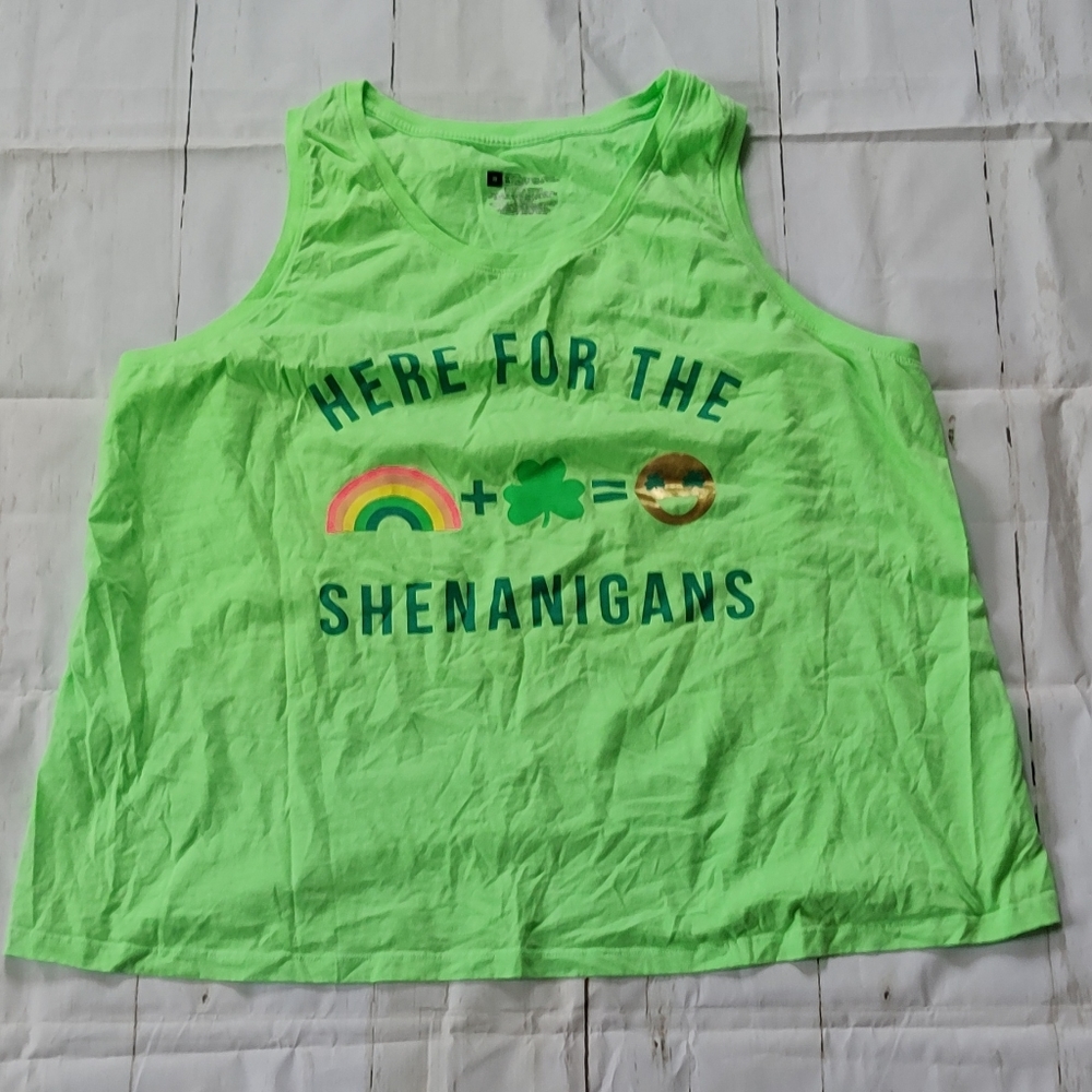 Green St. Patrick's tank top